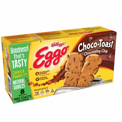 Eggo Choco-Toast Frozen French Toast, Easy Breakfast, Chocolatey Chip