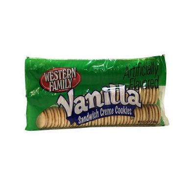 Western Family Vanilla Sandwich Creme Cookies