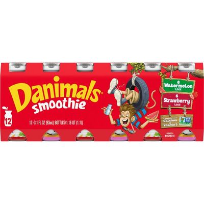 Danimals Strawberry Explosion/Wild Watermelon Smoothies