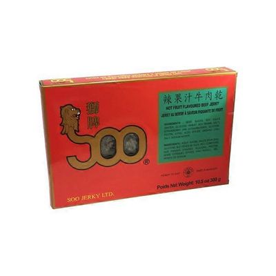Soo Jerky Hot Fruit Beef Jerky