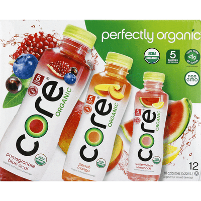 Core Meal Fruit Infused Beverage, Organic, Variety Pack