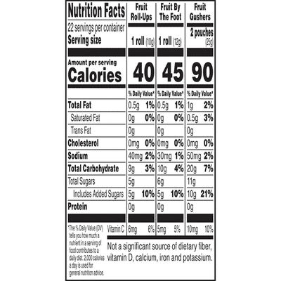 Fruit Roll-Ups Snack, Assorted, Variety Pack