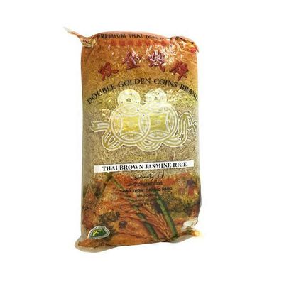 Double Golden Coin Thai Brown Jasmine Rice