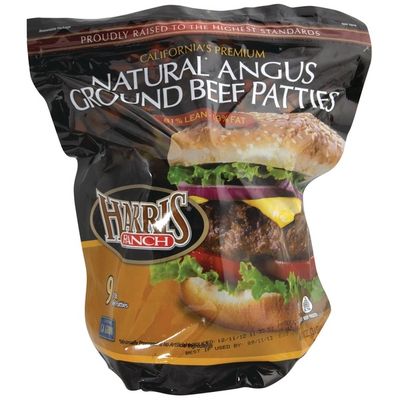 Harris Ranch 81% Lean 19% Fat Angus Beef Patties (3 lb) - Instacart