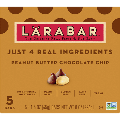 Larabar Gluten Free Bar, Peanut Butter Chocolate Chip, Vegan