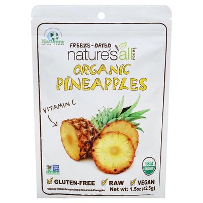 Natierra Pineapples, Organic, Freeze-Dried