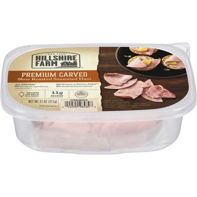 Hillshire Farm Ham, Slow Roasted, Seasoned, Premium Carved, Carton