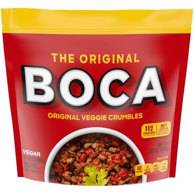 Boca Original Veggie Crumble 12 Oz Instacart