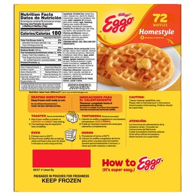 Eggo Frozen Waffles Frozen Breakfast Homestyle 8 Oz Delivery Or Pickup Near Me Instacart