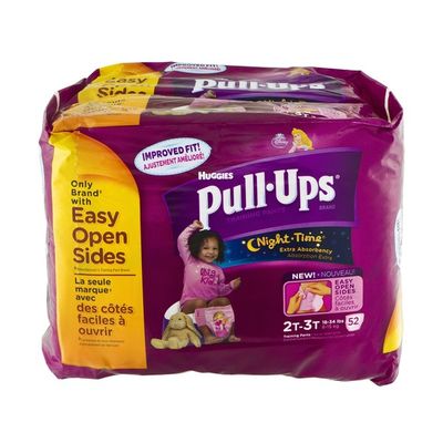Huggies Pull-Ups Training Pants Night-Time 2T-3T 18-34 Lbs - 52 CT