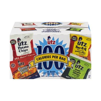 Utz 100 Calorie Snack Bags Variety 15 Ct 0 67 Oz Instacart