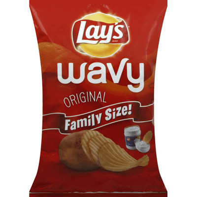 Lay's Wavy Family Size Original Potato Chips