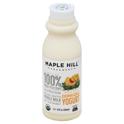 Maple Hill Creamery Yogurt, Drinkable, Mango Peach