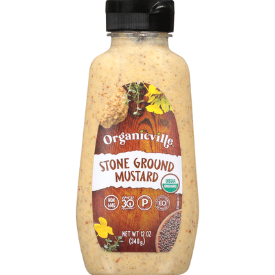 Organicville Mustard, Stone Ground