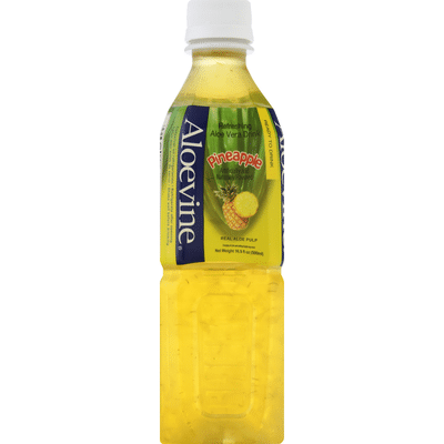 Aloevine Aloe Vera Drink, Refreshing, Pineapple (16.9 oz) - Instacart