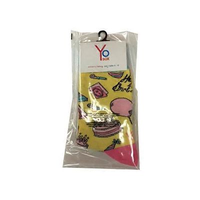 Yo Sox Happy Birthday Fun & Fashionable Women's Crew Socks