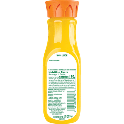 Tropicana No Pulp with Calcium & Vitamin D 100% Orange Juice