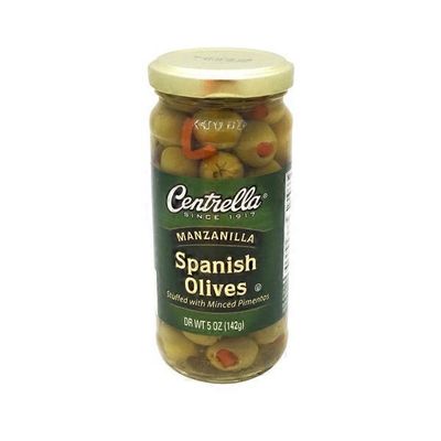 Centrella Manzanilla Spanish Olives Stuffed With Minced Pimentos