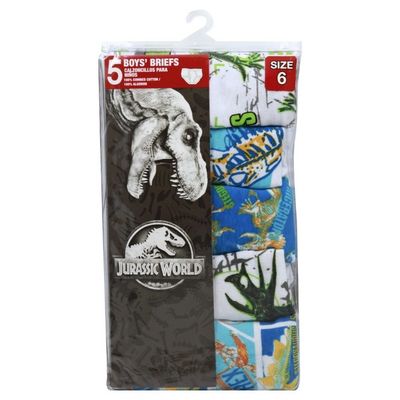 Jurassic World Boys' Brief, Size 6