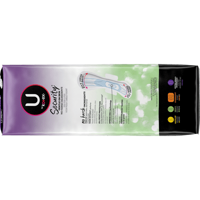 U By Kotex Security Feminine Maxi Pad With Wings Overnight Extra Heavy Unscented 12 Each Instacart