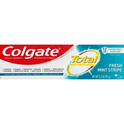 Colgate Total Toothpaste Fresh Mint Stripe, 3.3oz only $0.89 ...