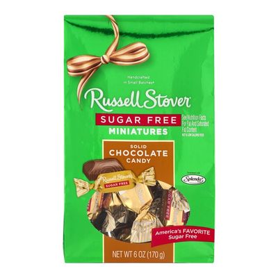 Russell Stover Sugar Free Minatures Solid Chocolate Candy