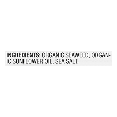 gimMe Organic Sea Salt Roasted Seaweed Snack
