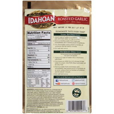 Idahoan Roasted Garlic Mashed Potatoes