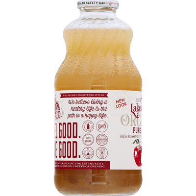 Lakewood Juice, Organic, Pure Apple, Fresh Pressed