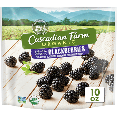 Cascadian Farm Organic, Blackberries, Premium Frozen Fruit, Non-GMO