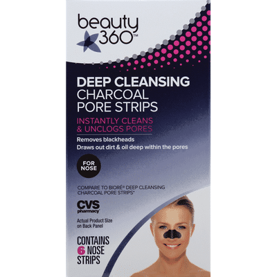 Beauty 360 Deep Cleansing Charcoal Pore Strips