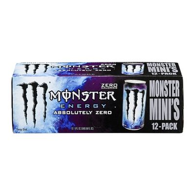 Monster Energy Absolutely Zero Mini S 12 Ct 8 Fl Oz Delivery Or Pickup Near Me Instacart