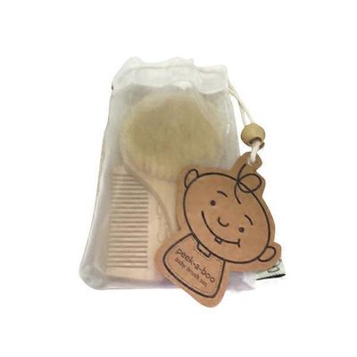 Ore Baby Brush Set Pee ka boo Natural