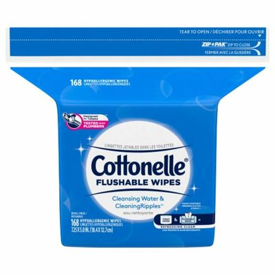 Cottonelle Flushable Wet Wipes Refill Pack
