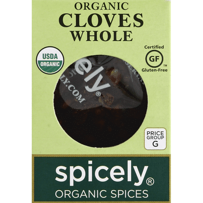 Spicely Organics Cloves, Whole, Organic