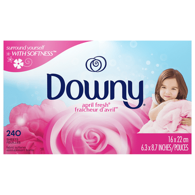 Downy Fabric Softener Dryer Sheets, April Fresh