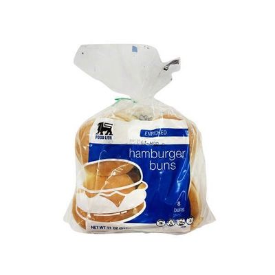 Food Lion Hamburger Buns, Enriched
