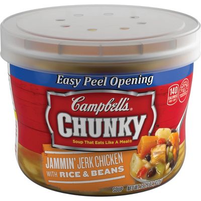 Campbell S Jammin Jerk Chicken With Rice Beans Soup 15 25 Oz Instacart