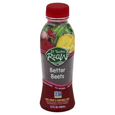 It Tastes Raaw 100% Fruit & Vegetable Juice, Better Beets