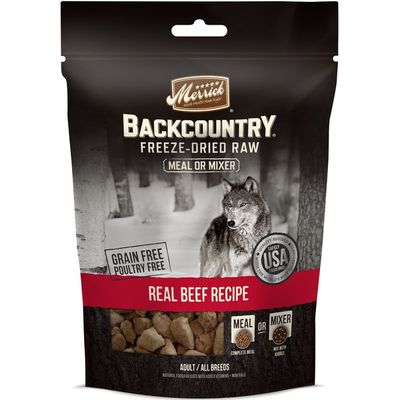 Merrick Backcountry Freeze-dried Raw Real Beef Recipe Dog Food