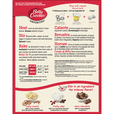 Betty Crocker Brownie Mix, Milk Chocolate