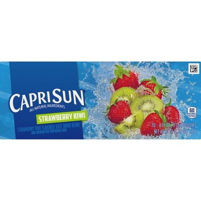 Capri Sun Strawberry Kiwi Naturally Flavored Juice Drink Blend