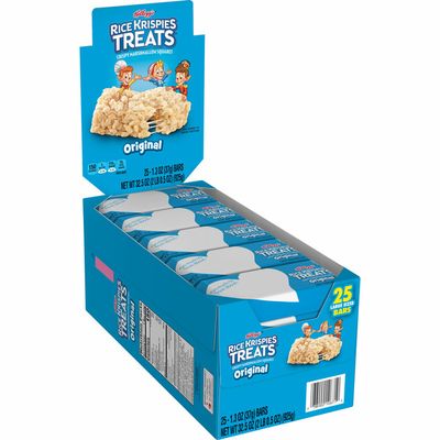 Kellogg's Rice Krispies Treats Large Marshmallow Snack Bars, Kids Snacks, Original