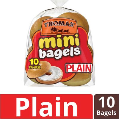 Thomas’ Plain Mini Pre-Sliced Bagels
