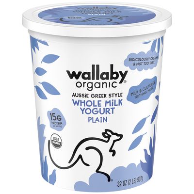 Wallaby Organic Organic Whole Milk Plain Greek Yogurt