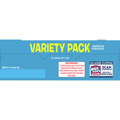 Fruit Roll-Ups Snack, Assorted, Variety Pack