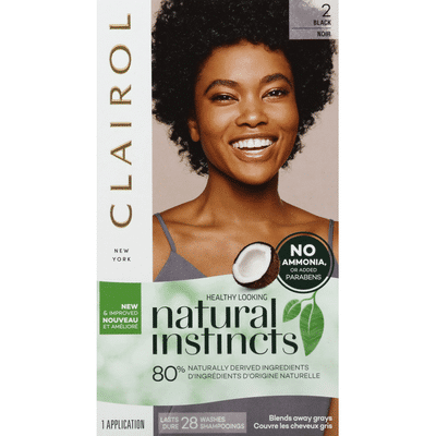 Clairol Natural Instincts Hair Color, Midnight Black 2