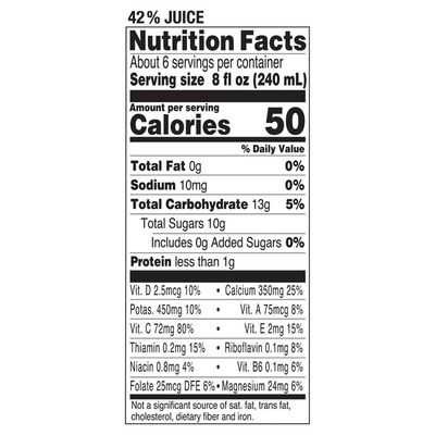 Tropicana Orange No Pulp with Calcium and Vitamin D Juice Beverage