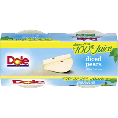 Dole Pears in 100% Fruit Juice, Diced