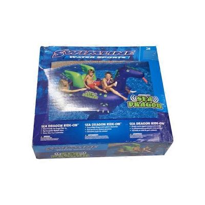 Swimline Giant Sea Dragon Inflatable Ride on Swimming Pool Raft Toy